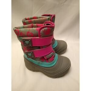 Wonder Nation Girls Gray Boots 6 Winter, Snow, Athleisure